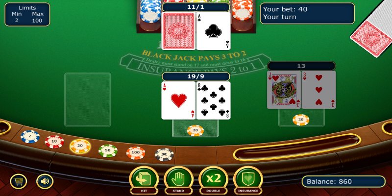 quy trinh 1 van game bai blackjack